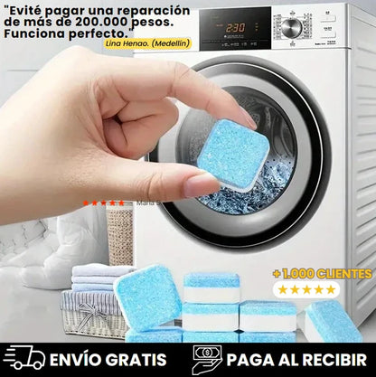 Pastillas para lavadora - Paga 8 y lleva 12 unidades por hoy
